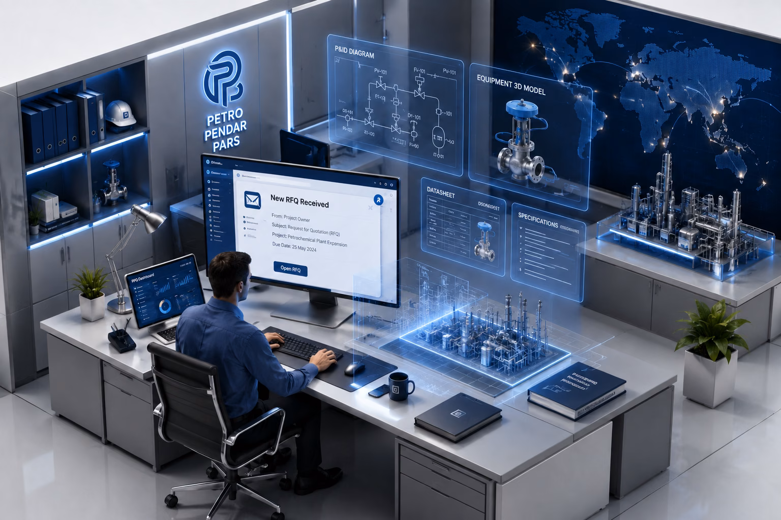 New RFQ received and technical request intake