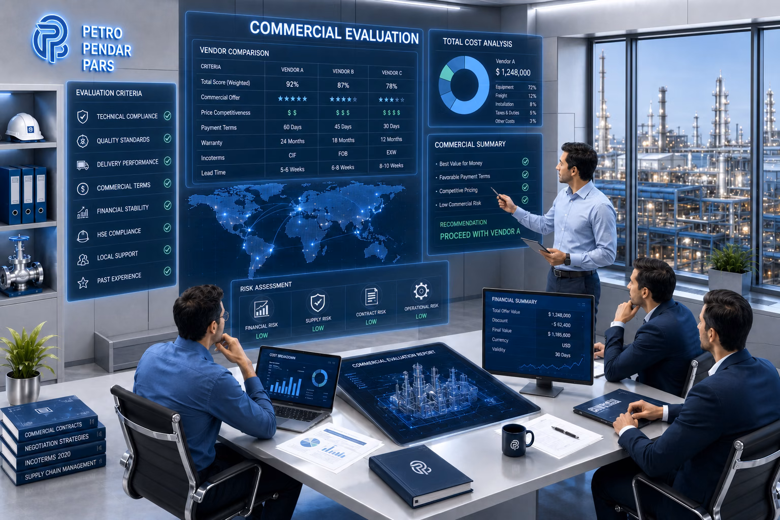 Commercial evaluation and total cost analysis